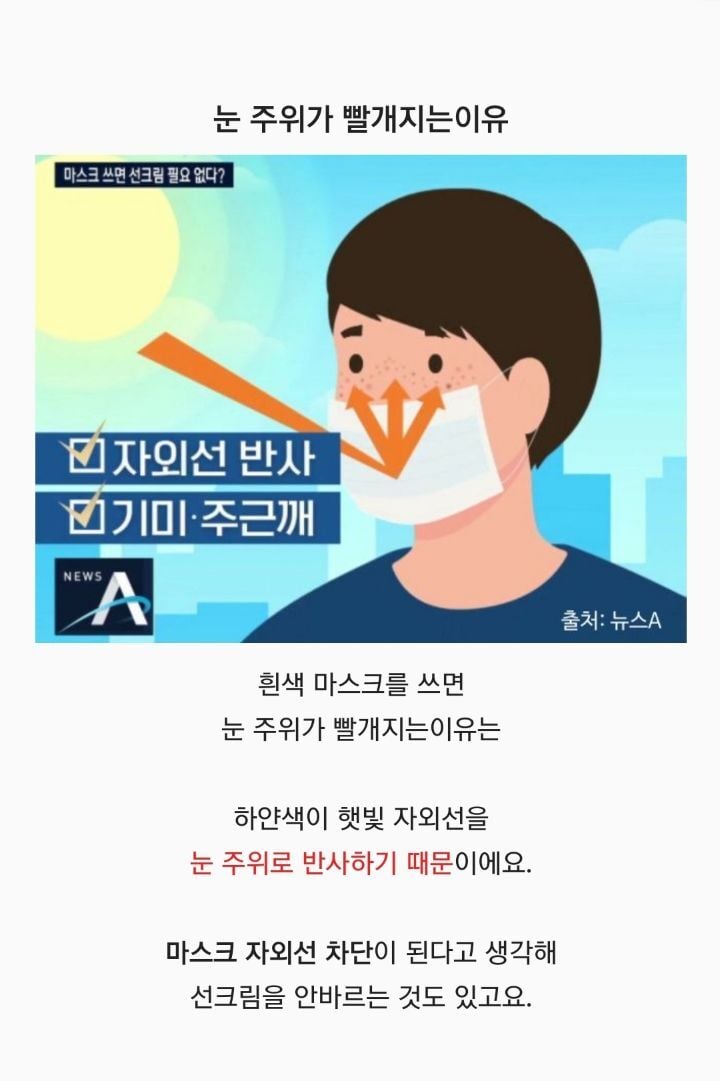 흰색마스크를 쓰면서 최근 눈가에 많이 생겼다는 그것 | 인스티즈