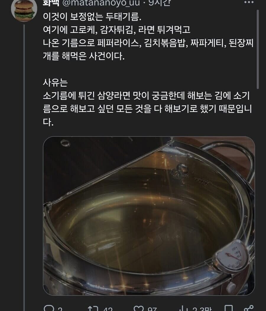 소기름으로 고로케, 감자튀김, 볶음밥 해먹은 후기 | 인스티즈