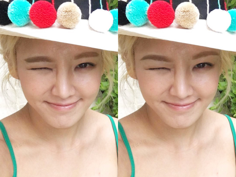 여자연예인 일자눈썹에 산 만들기 | 인스티즈