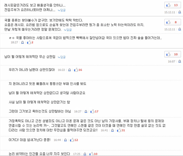 전업주부가 반찬 사먹는다고 남초사이트에서 비난 | 인스티즈