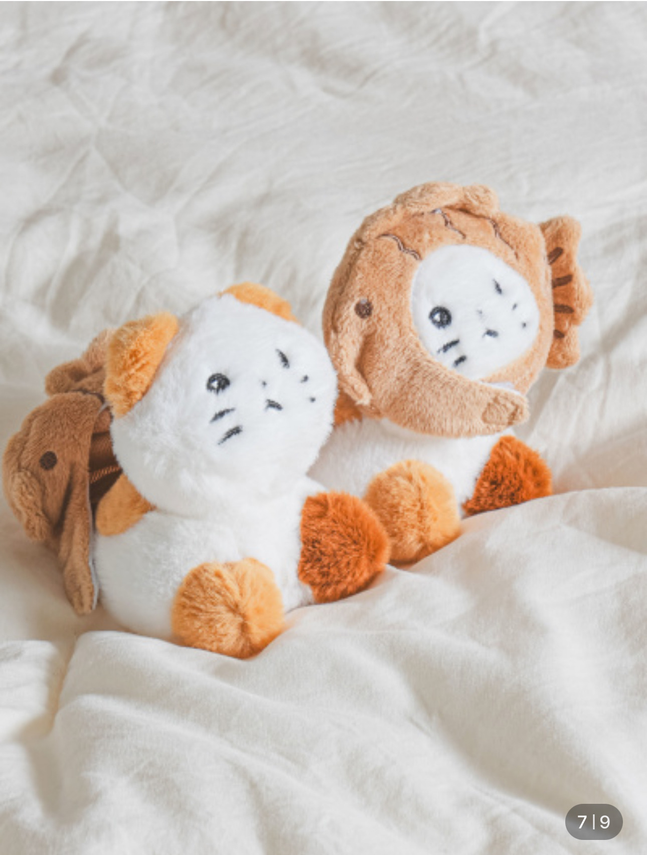 다이소 붕어빵 모자와 식빵 모자를 쓴 고양이 키링 | 인스티즈