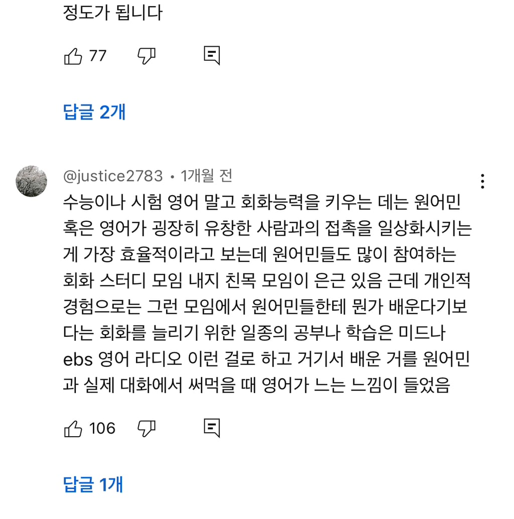 영어회화 단기간에 급격히 늘 수 있는 꿀팁 | 인스티즈