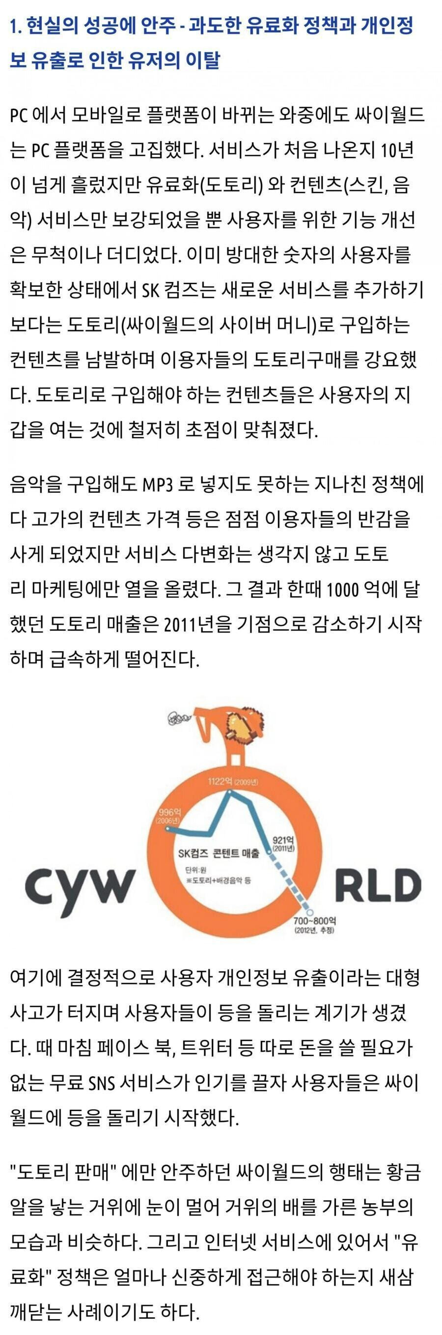 업계 1위 싸이월드의 몰락 계기.jpg | 인스티즈