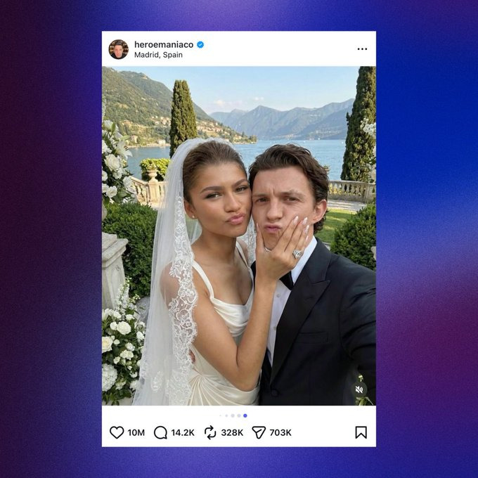 결국 톰홀랜드와 결혼식 영상 공개한 젠데이아 | 인스티즈