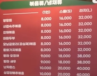 중국 요리메뉴를 1인분도 파는 중국집 | 인스티즈