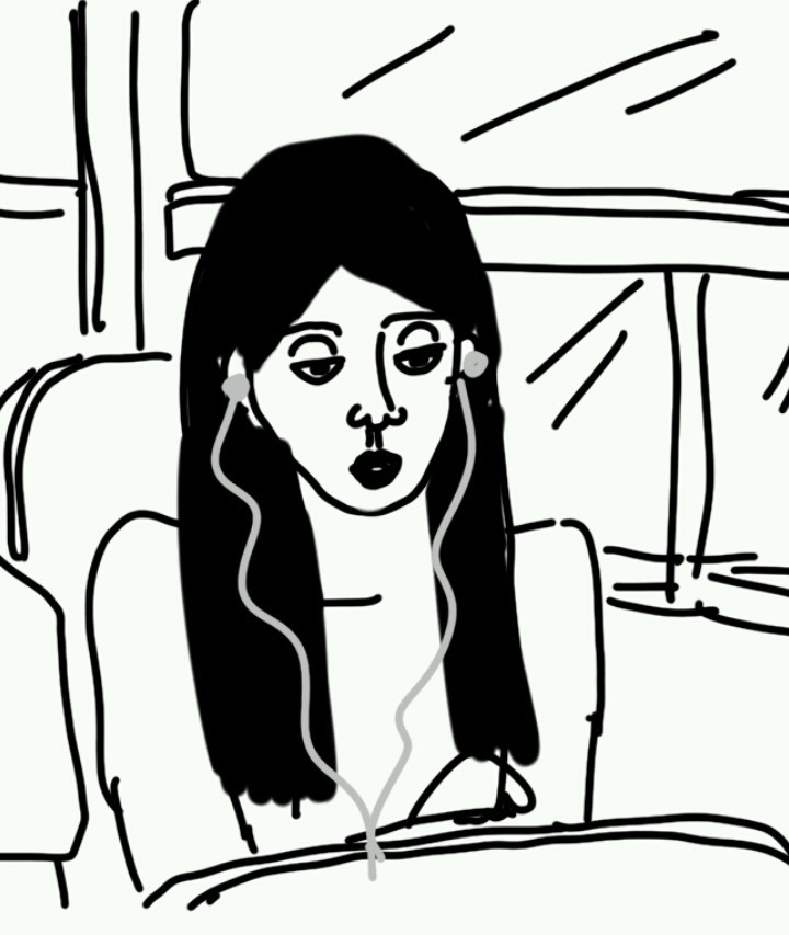 버스에서 노래들을때 듣는 노래에 따른 미묘한 표정변화 | 인스티즈