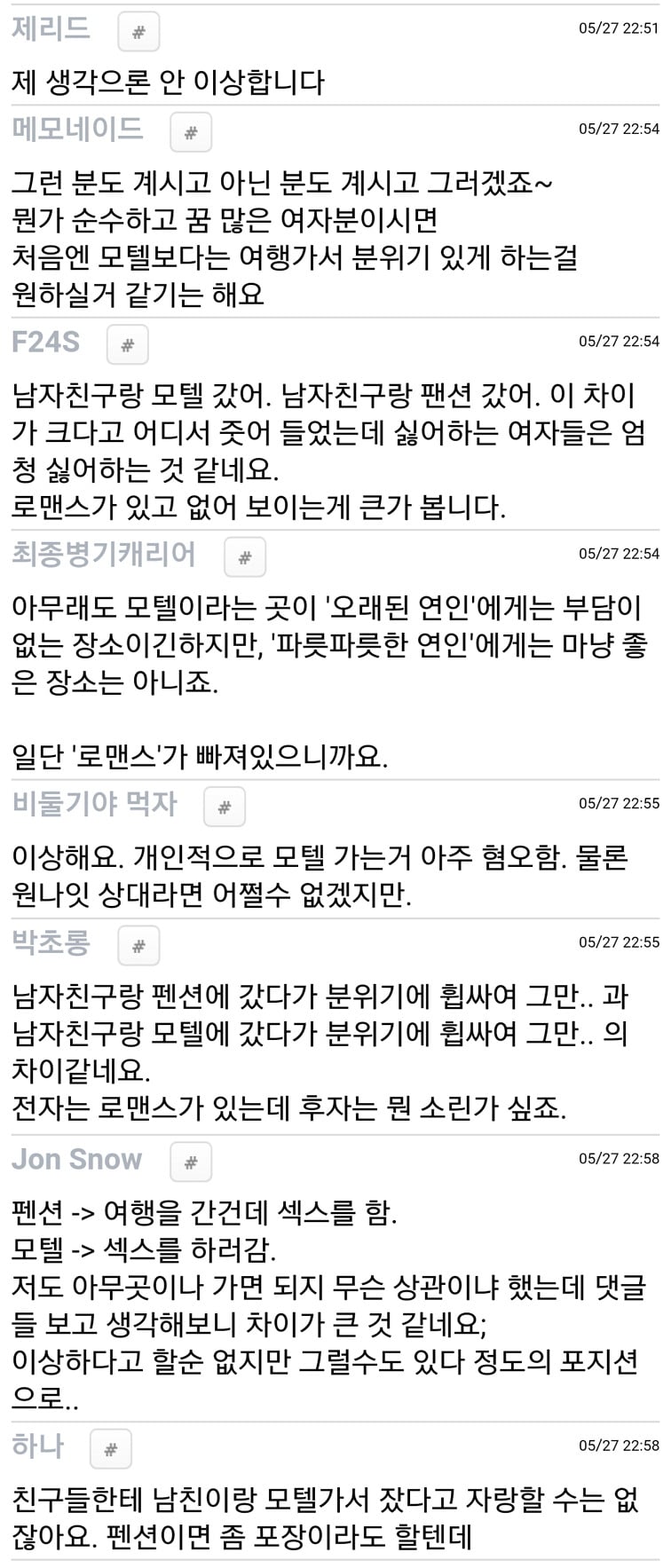 연인간 첫 관계시 모텔에 가는게 이상한건가요? | 인스티즈