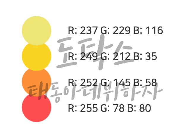 [PPT팁] 3. 차트에 사용하기 좋은 색상 조합 10가지 | 인스티즈