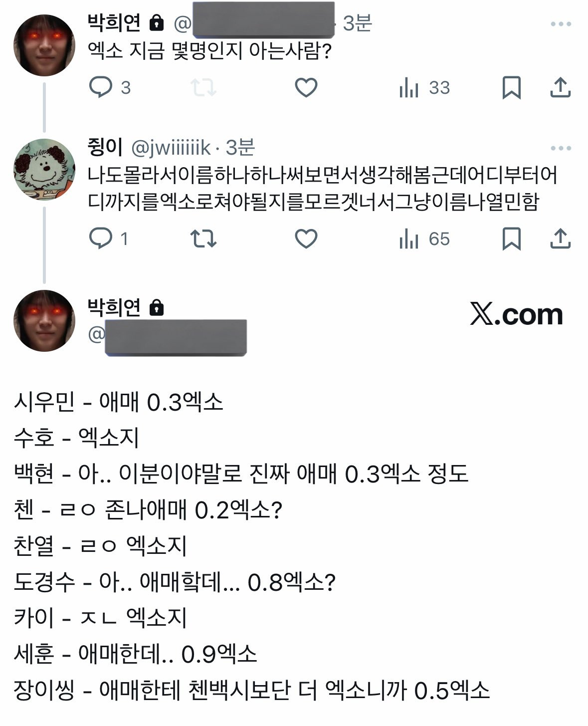 소수점 엑소, 소수점 슈주를 면한 세븐틴 | 인스티즈