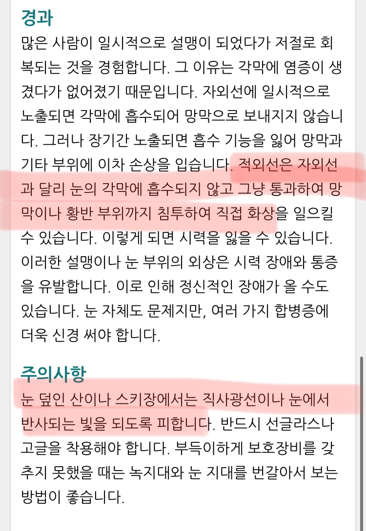 갑자기 찾아오는 실명: 겨울철 눈보라, 폭설, 새하얀 눈밭을 주의해야 하는 이유 | 인스티즈