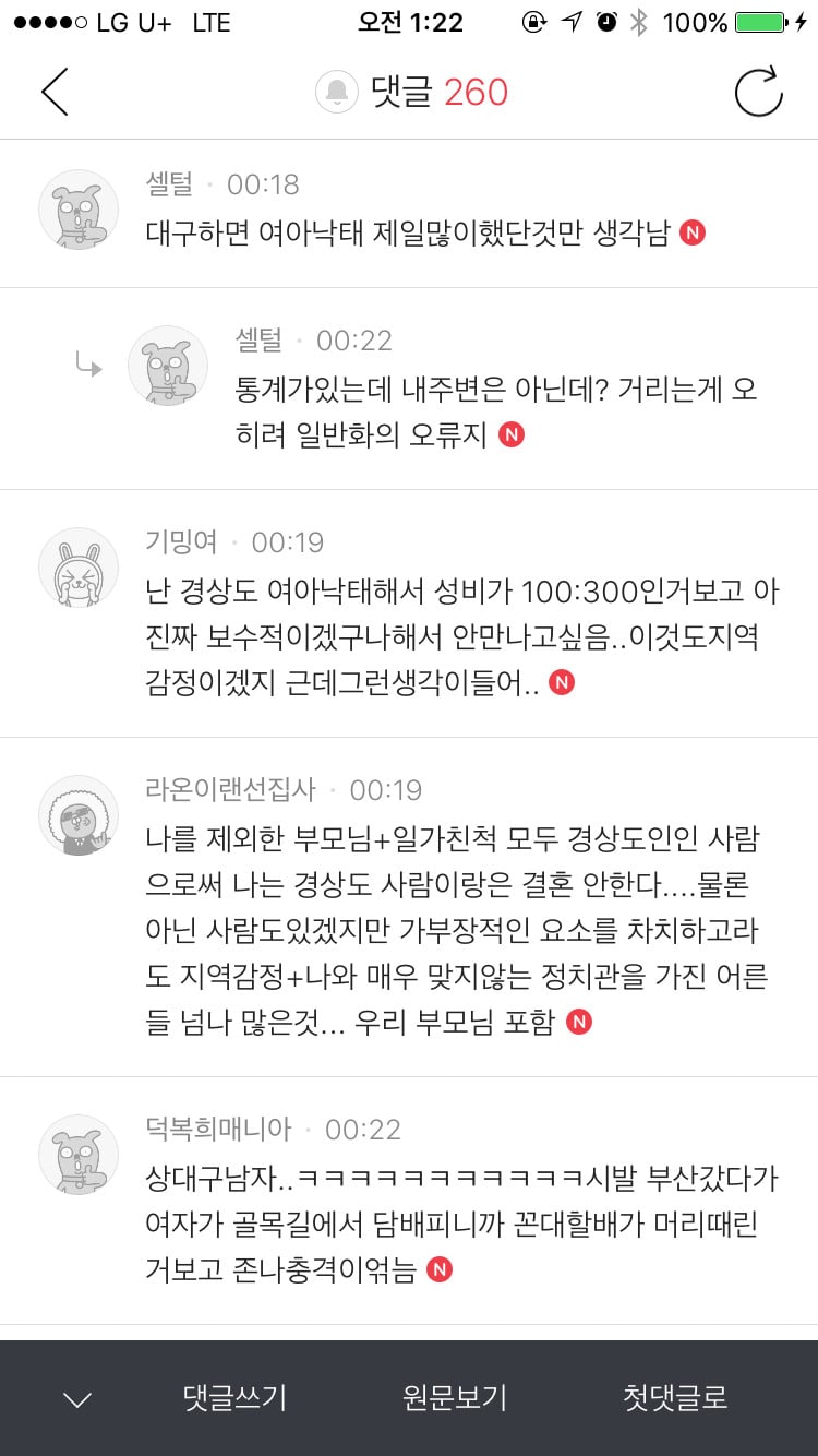 인기글에 올라온 대구남자 인식의 일반화 | 인스티즈