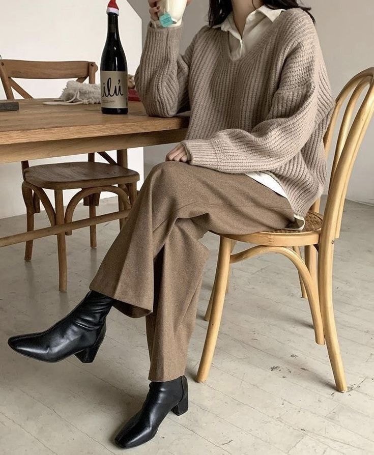 (스압) 같은 바지 돌려 입는 20대 이상 여들이 참고하기 좋은 가을 코디 모음 | 인스티즈