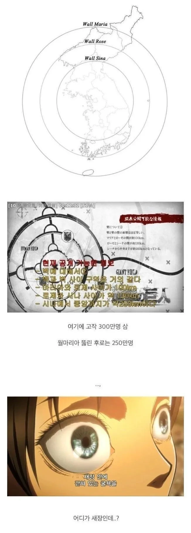 진격의 거인 세계관 영토크기.jpg | 인스티즈
