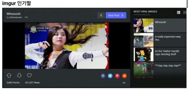 트와이스 쯔위 양궁짤의 파급력.jpgif | 인스티즈