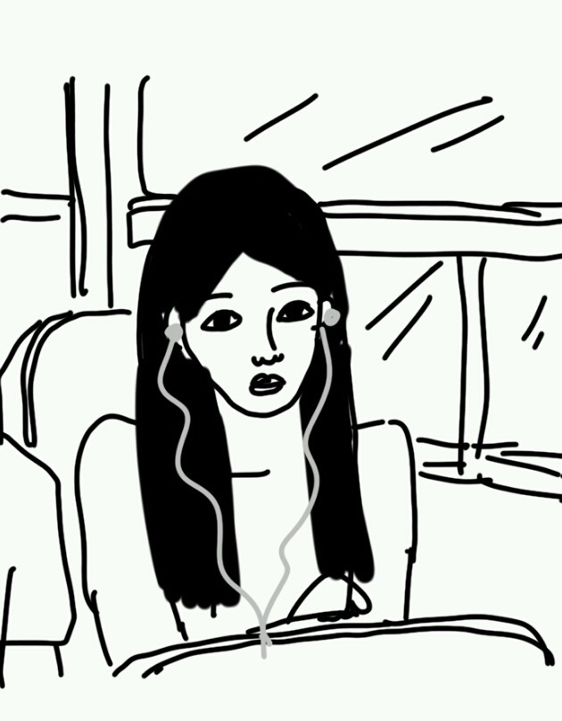 버스에서 노래들을때 듣는 노래에 따른 미묘한 표정변화 | 인스티즈