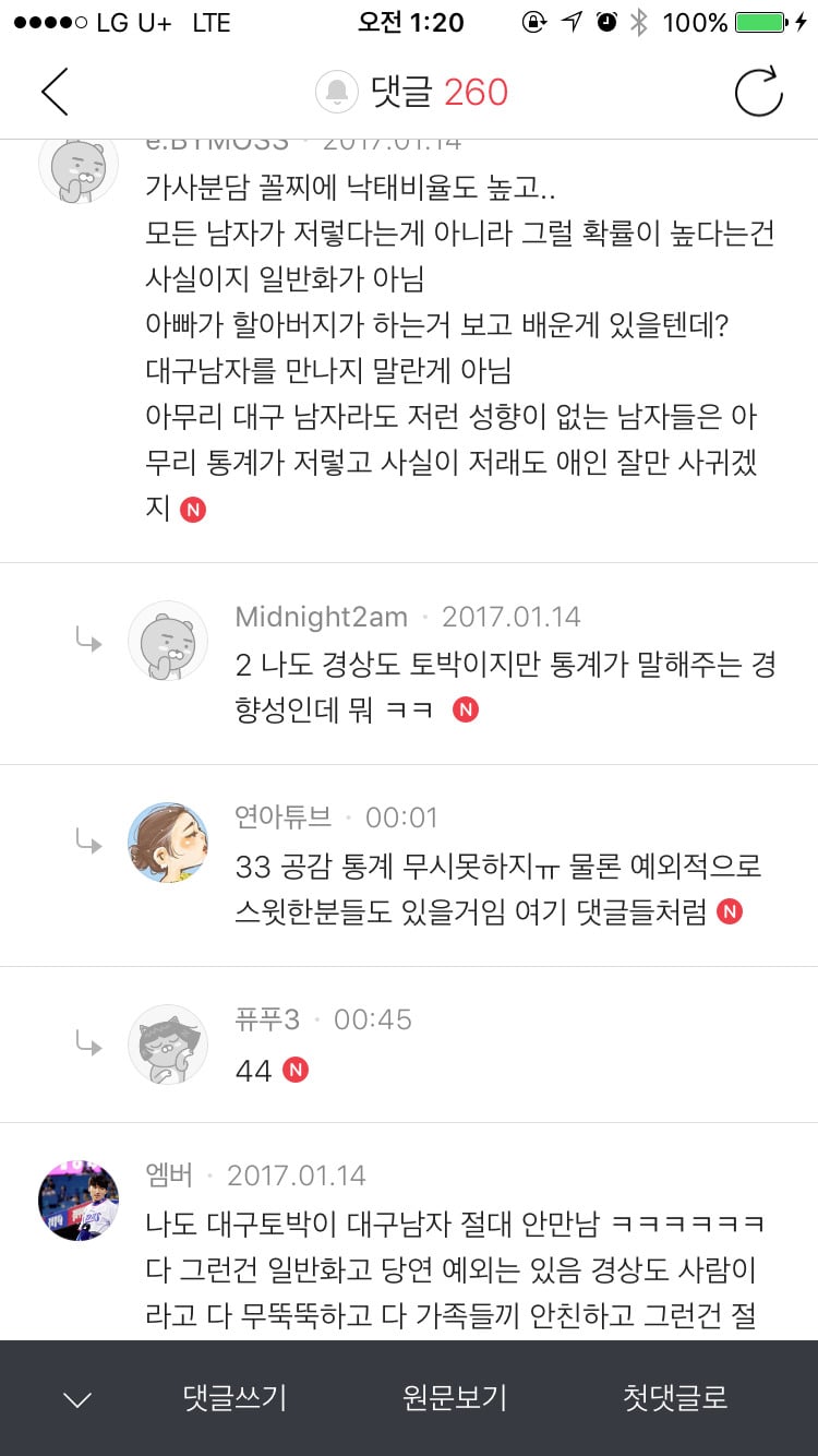 인기글에 올라온 대구남자 인식의 일반화 | 인스티즈