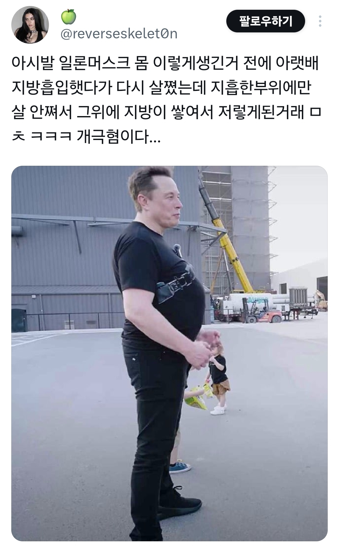 일론머스크 몸의 비밀.jpg | 인스티즈