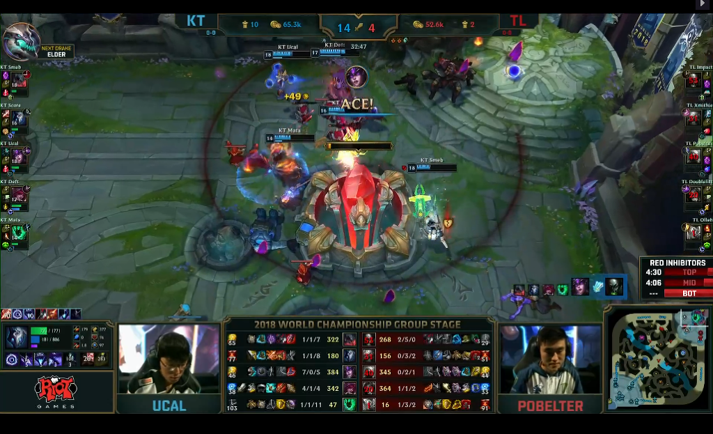 [LOL] 2018 롤드컵 그룹 스테이지 / 대회 첫날 1경기,"KT(한국) vs TL(북미)"- 경기결과 | 인스티즈