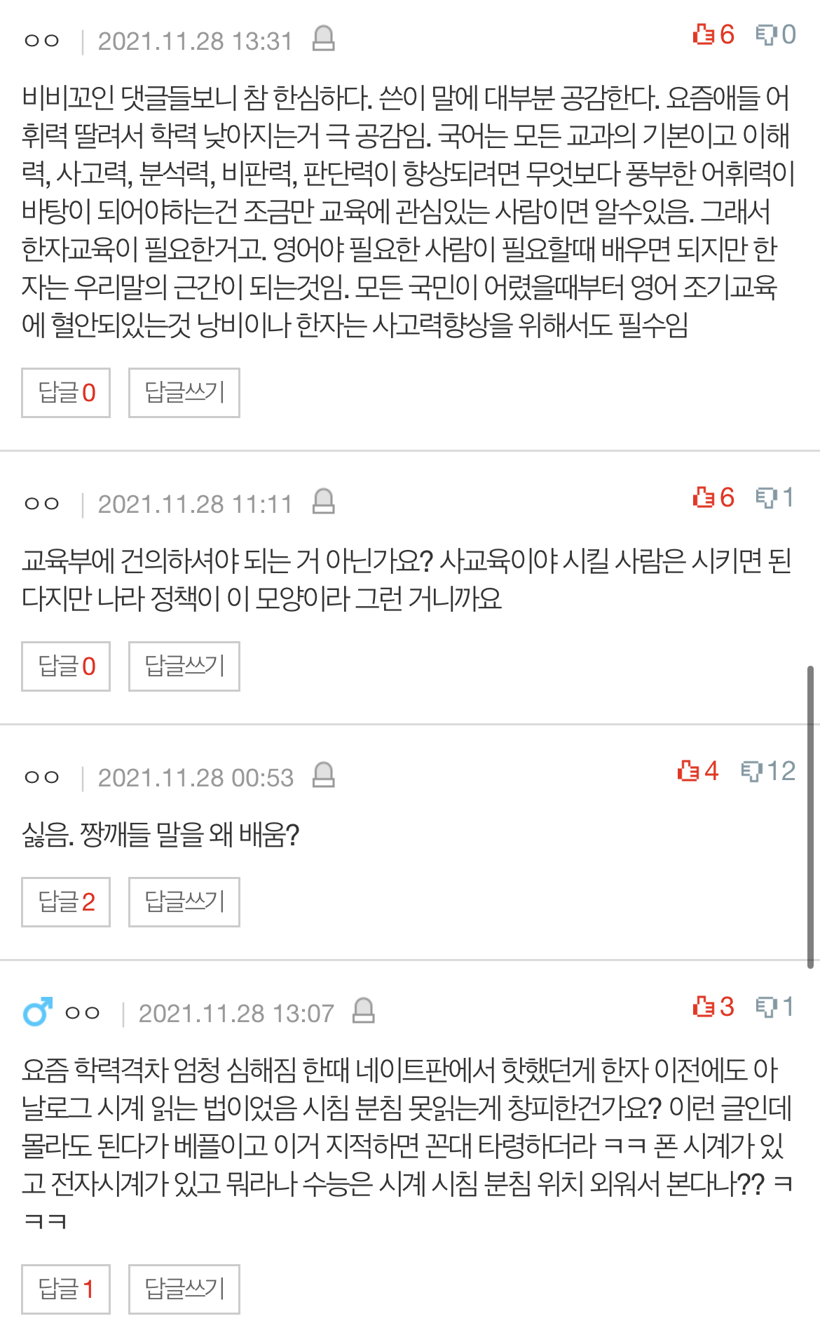 요즘 학부모님들 제발!! 다시 한자교육의 중요성좀 알아주세요 | 인스티즈