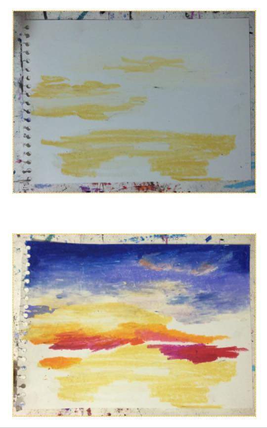 크레파스를 이용하여 그린 그림 | 인스티즈