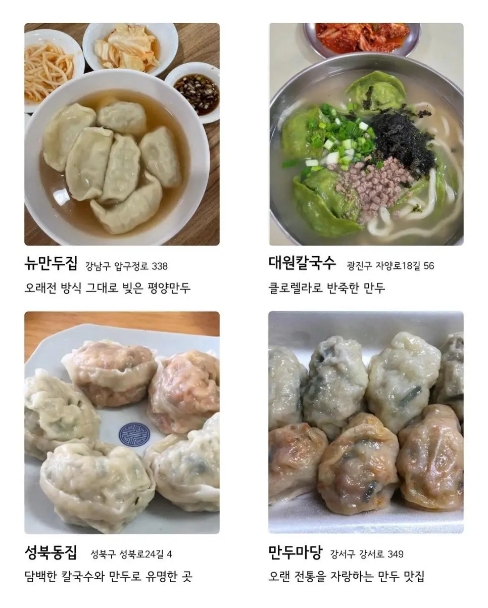 서울 만두 맛집 36곳 | 인스티즈