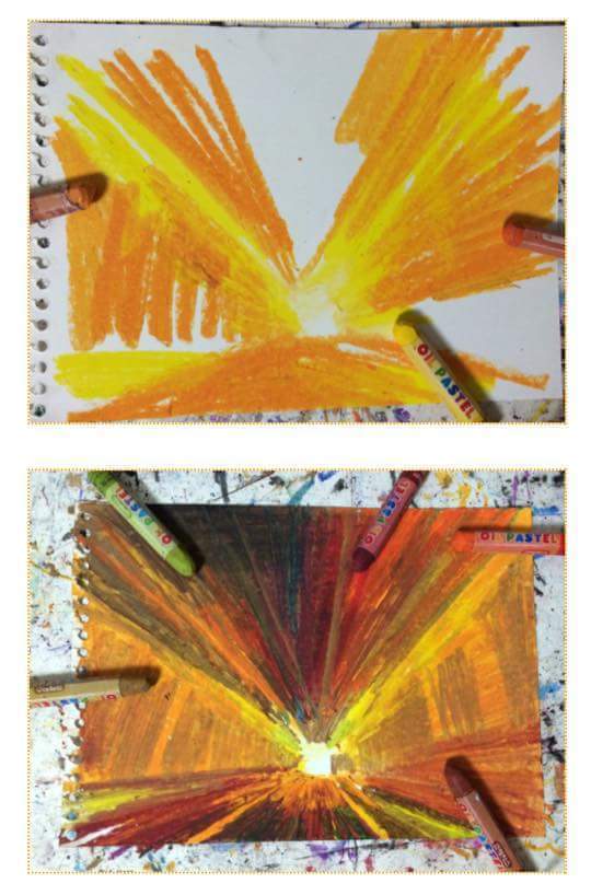 크레파스를 이용하여 그린 그림 | 인스티즈