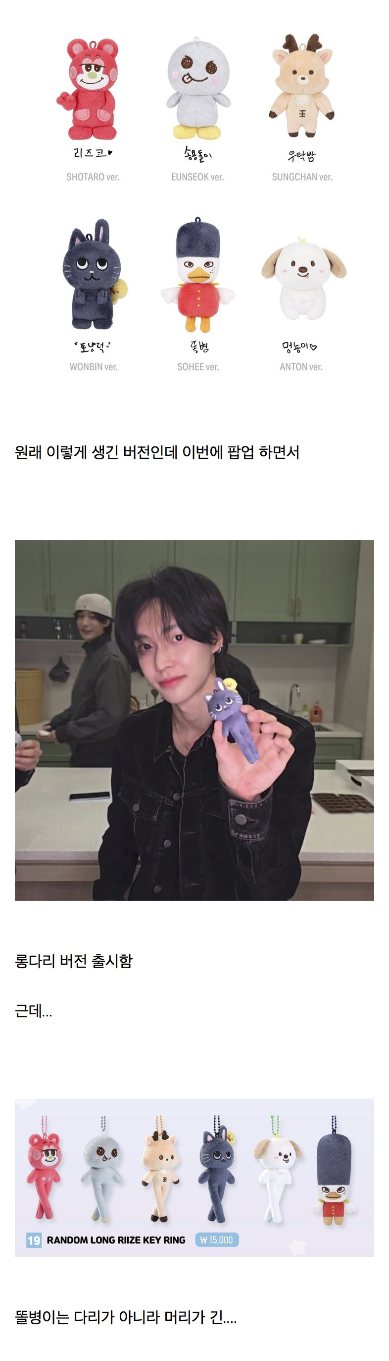 소소하게 핫한 라이즈 공식 인형 새로운 버전.jpg | 인스티즈