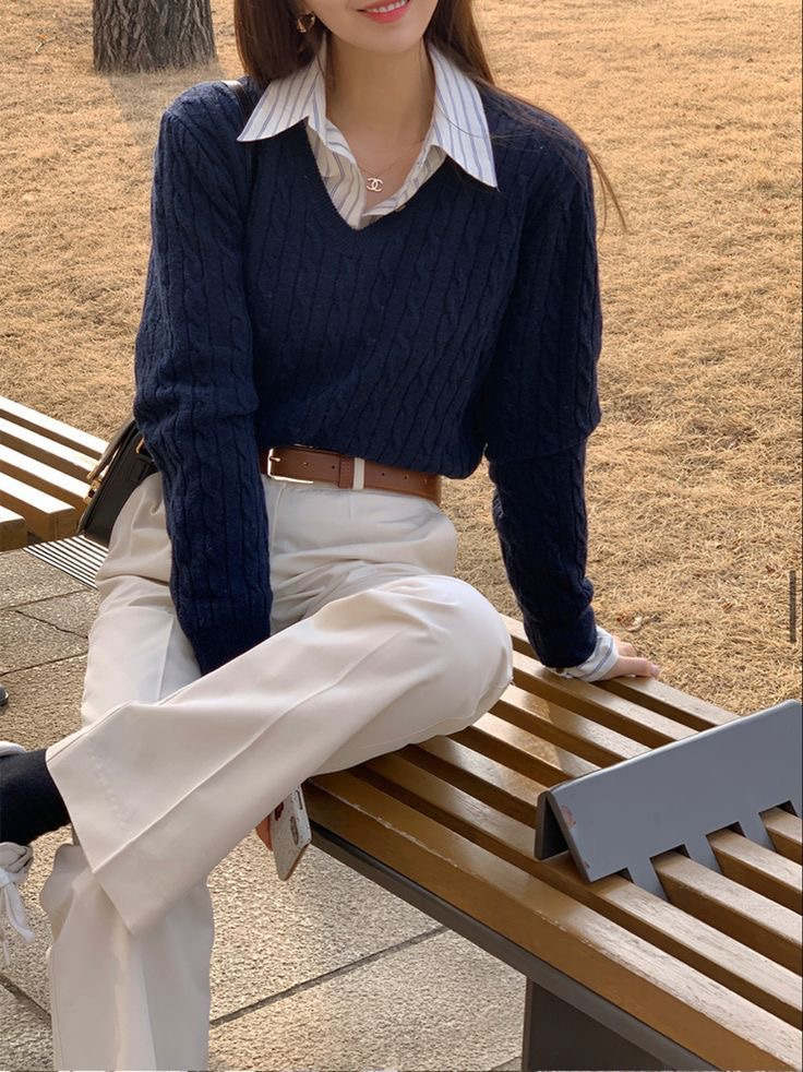 봄가을엔 셔츠&니트조합 최고🧶👔 | 인스티즈
