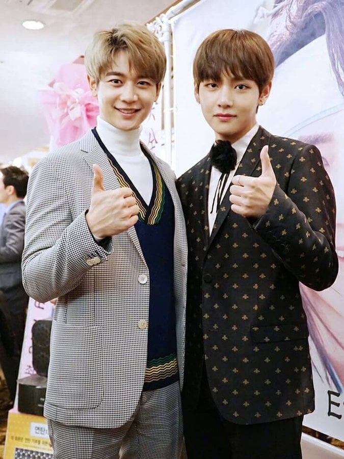 차은우 vs 뷔 vs 민호 vs 옹성우 vs 민규 투샷짤.gif | 인스티즈