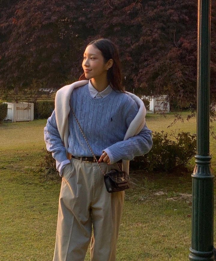 봄가을엔 셔츠&니트조합 최고🧶👔 | 인스티즈