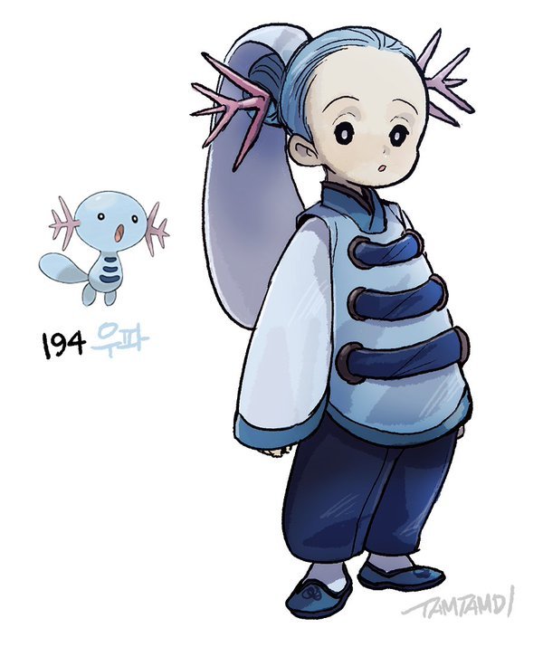 포켓몬을 의인화 한다면? -2세대 포켓몬 일러스트 | 인스티즈