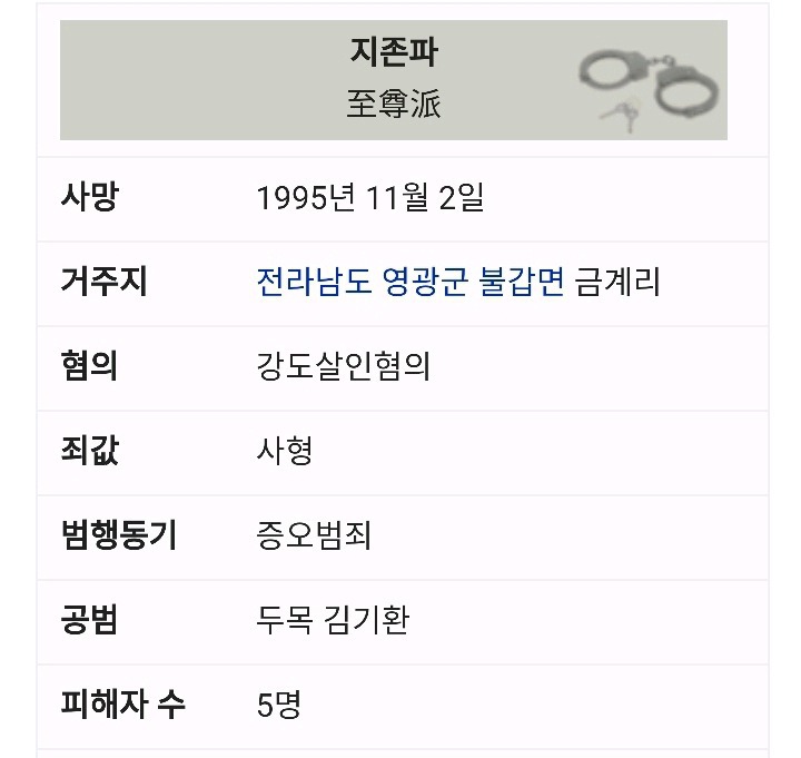 전국을 공포에 휩싸이게 했던 사건(지존파,흑사파) | 인스티즈