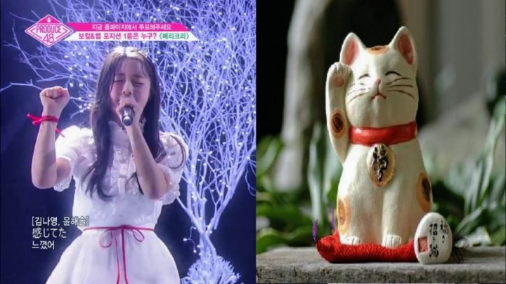 [프듀48] 경 캡틴카와이 김나영 생존 기념 짤.jpgif 축 | 인스티즈