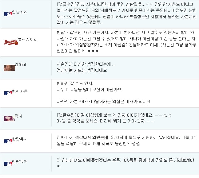 여친이 혼자 사는데 사촌오빠가 자고간다고 하면? | 인스티즈
