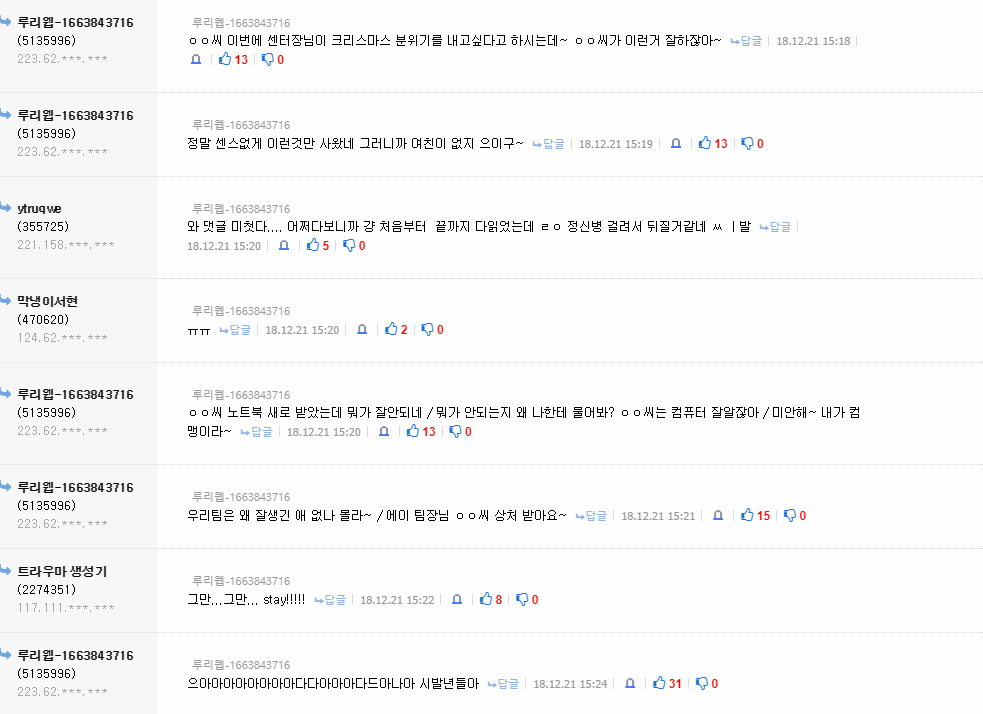 여초회사다니다 PTSD에 걸린 남성.jpg | 인스티즈