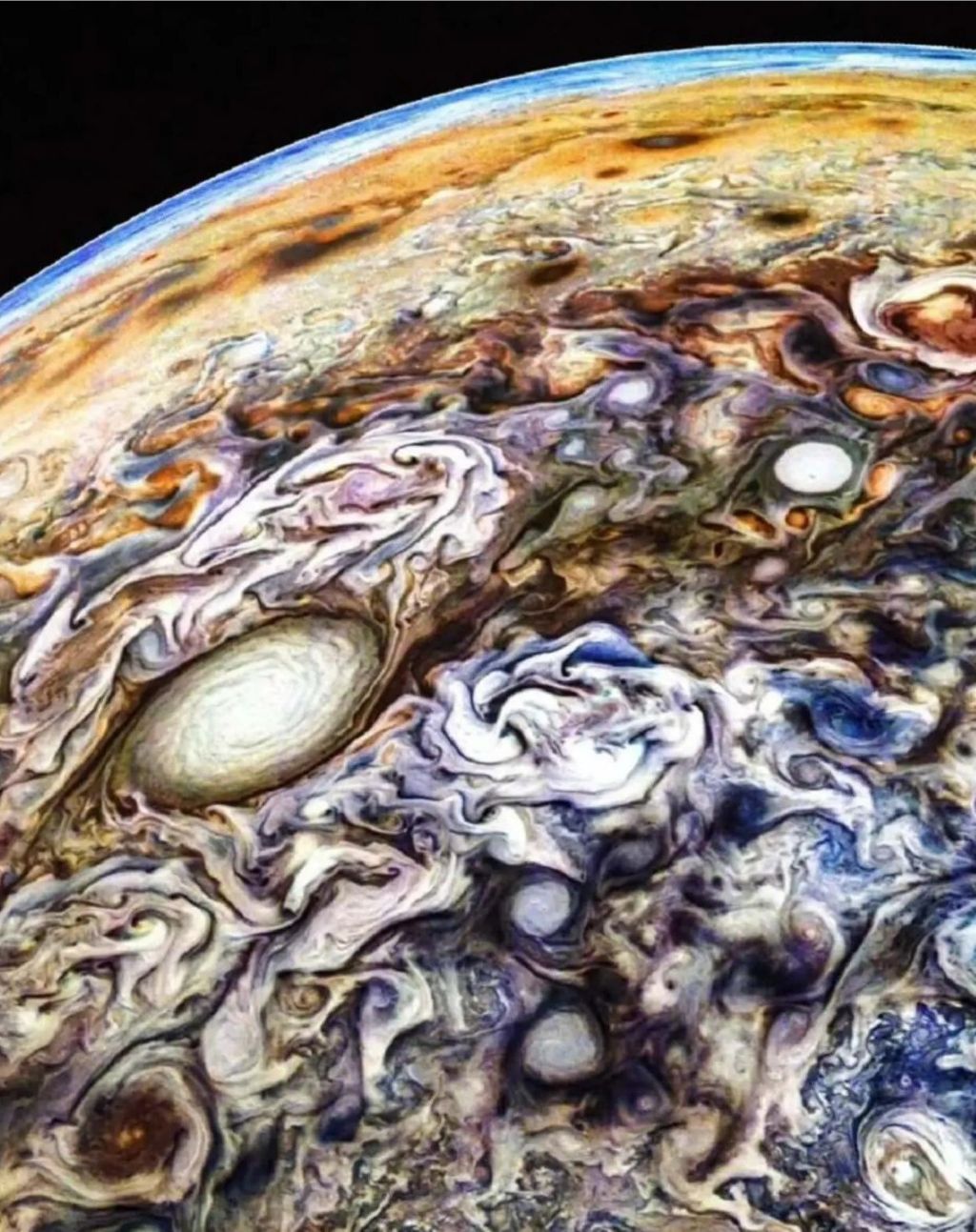 최근 NASA가 공개한 선명한 목성의 대기층 | 인스티즈