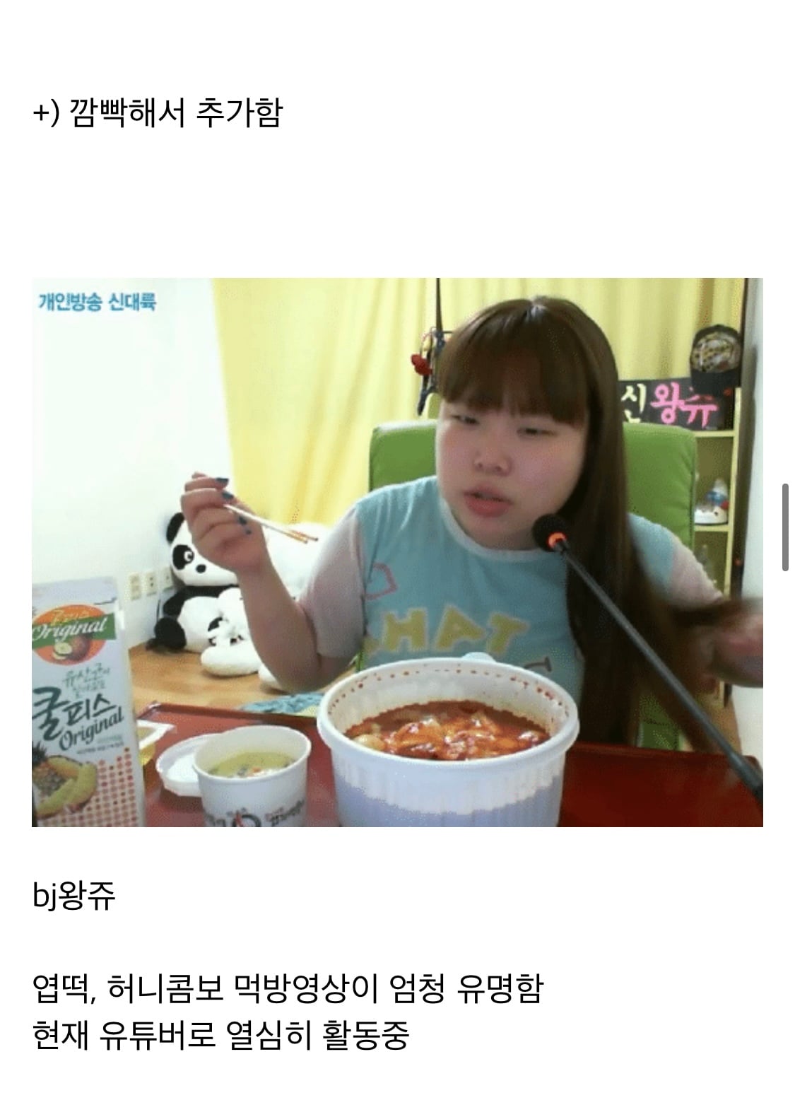 그때 그 추억의 1세대 먹방 유튜버들 | 인스티즈