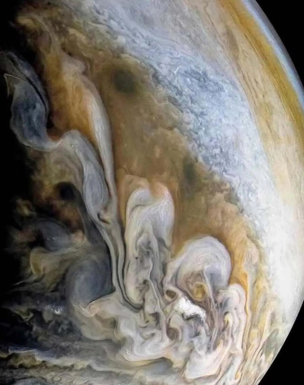 최근 NASA가 공개한 선명한 목성의 대기층 | 인스티즈