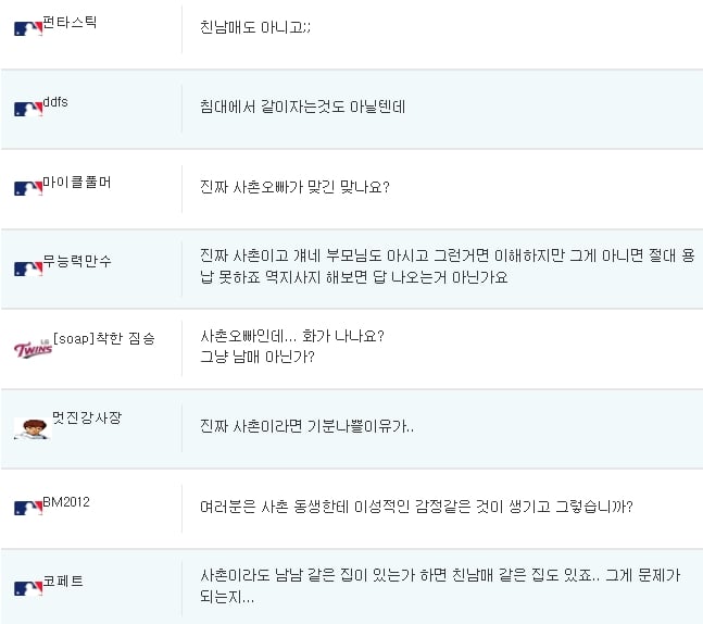 여친이 혼자 사는데 사촌오빠가 자고간다고 하면? | 인스티즈