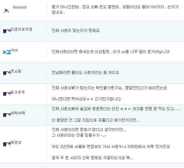 여친이 혼자 사는데 사촌오빠가 자고간다고 하면? | 인스티즈