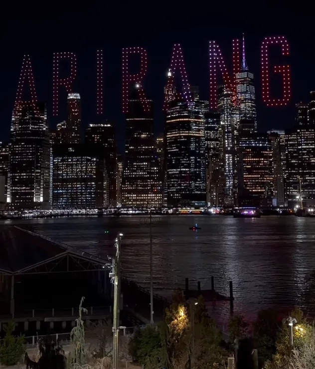 뉴욕 밤하늘 드론쇼 | 인스티즈