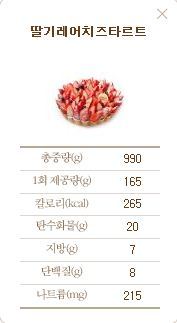 부자동네에만 있는 파리크라상 甲 딸기레어치즈타르트(파리크라상매장+영양표시) | 인스티즈