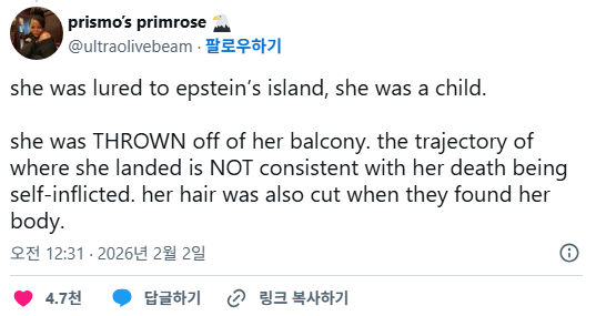 러시아 모델 루슬라나 코르슈노바는 18세 때 엡스타인의 섬을 방문했다. (주의) | 인스티즈