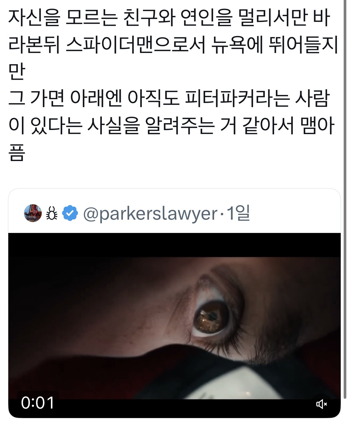 스파이더맨 브랜드 뉴 데이 예고편 속 개슬픈 부분들.. | 인스티즈