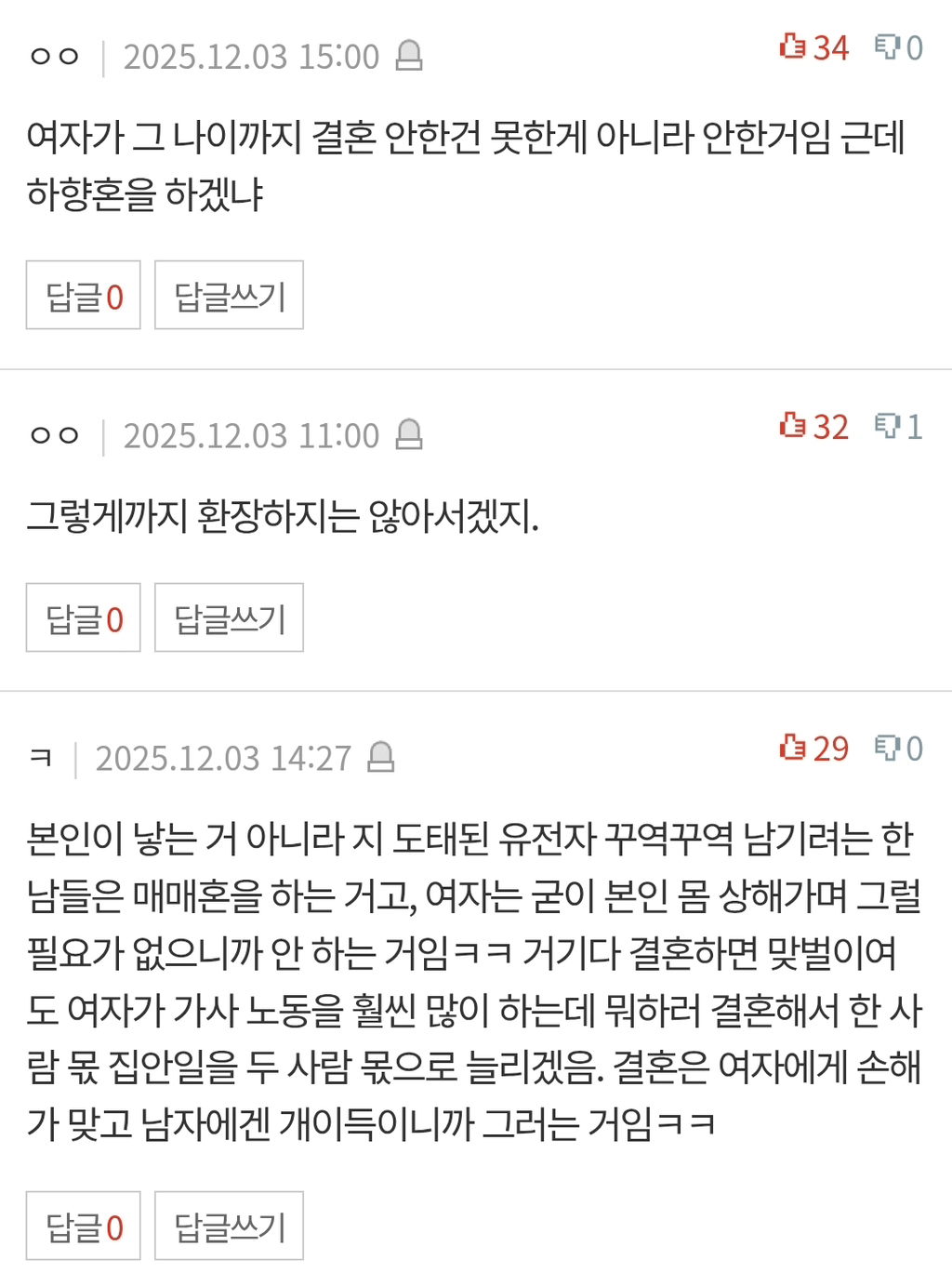 여자는 왜 매매혼을 안할까요 | 인스티즈
