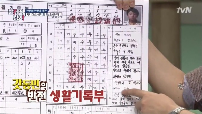 생각보다 의외인 홍진호와 장동민의 생활기록부 | 인스티즈