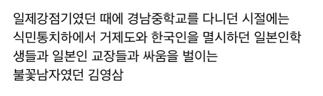 한국 근대사에서 전무후무한 인물이긴 했던 엔초비 프린스 김영삼 전대통령.jpg | 인스티즈