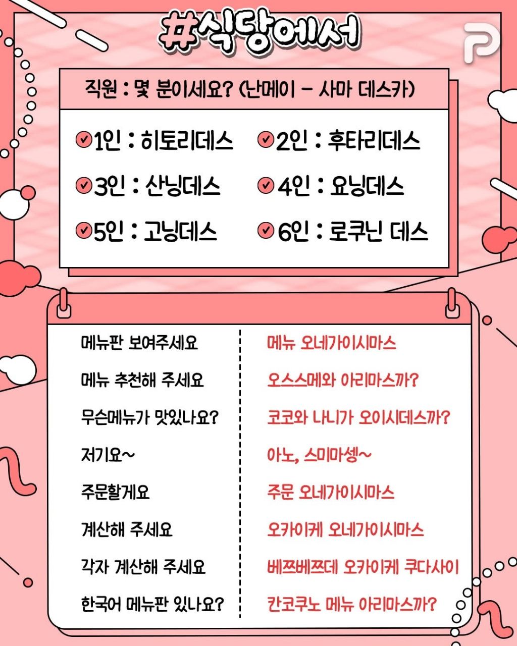 일본여행가서 쓸수있는 일본말들 | 인스티즈