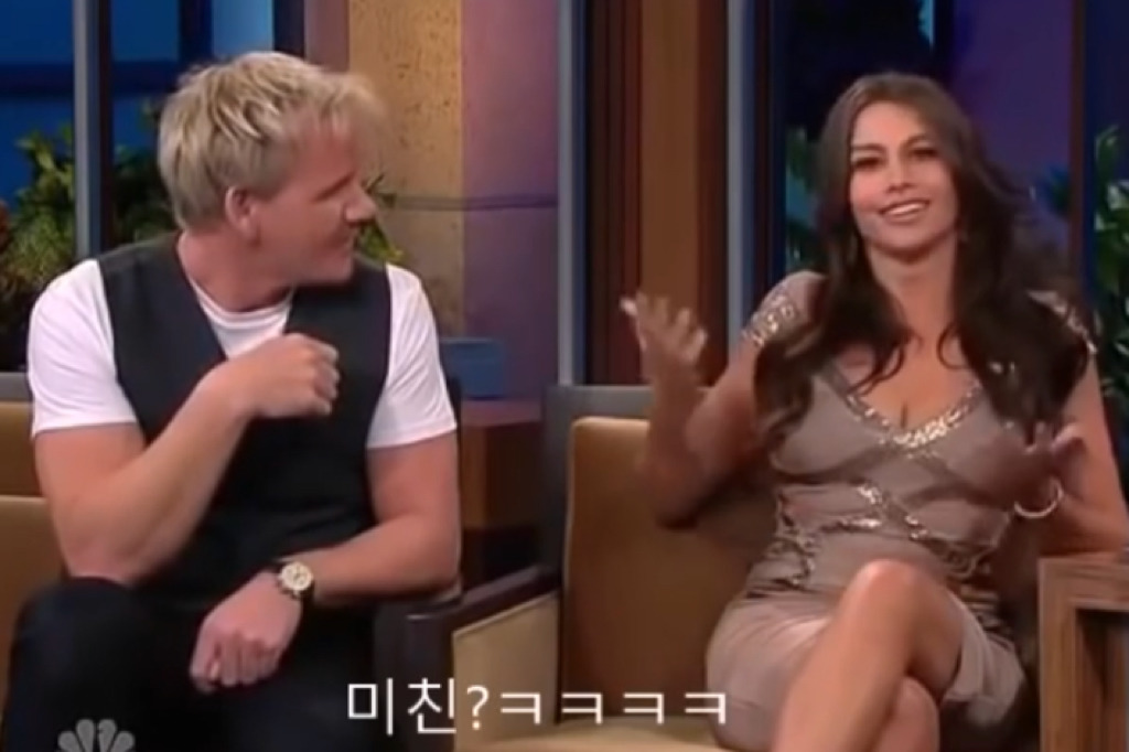 고든램지가 소피아 베르가라한테 토크쇼에서 한 행동들 .jpg | 인스티즈