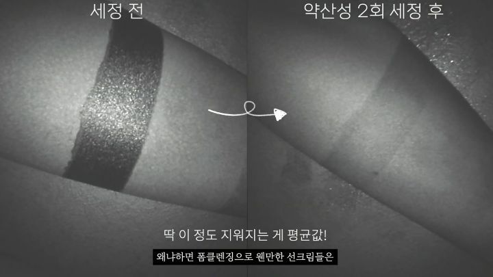 "이지워시 선크림"은 정말 1차세안 폼클렌징만으로 지워질까....jpg | 인스티즈